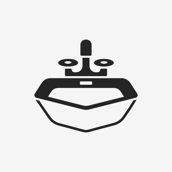 Icono del fregadero — Vector de stock
