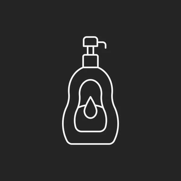Shampoo linje-ikonen — Stock vektor