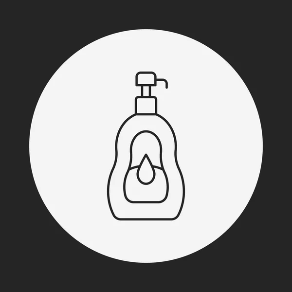 Ícone de linha de shampoo —  Vetores de Stock
