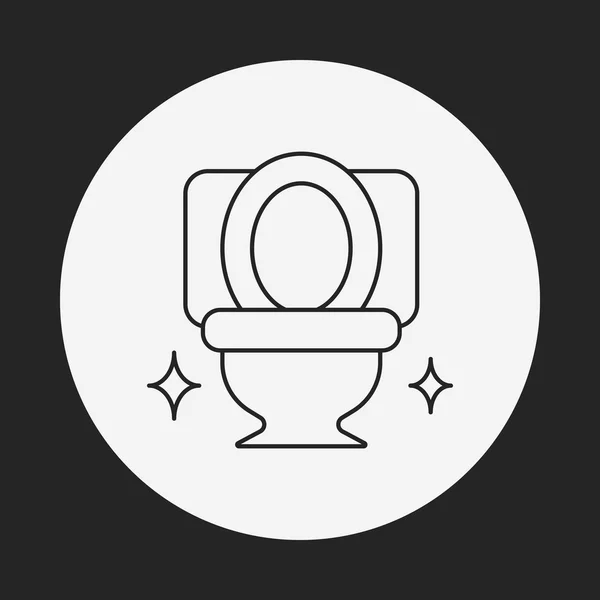 Symbolbild für Toilettensitz — Stockvektor