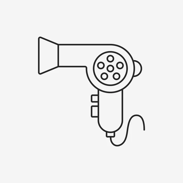 Hair dryer line icon — Stock Vector