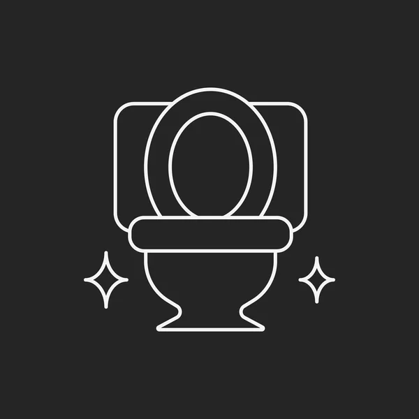 Toilet seat line icon — Stock Vector