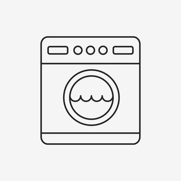 Εικονίδιο γραμμής πλυντηρίου — Διανυσματικό Αρχείο