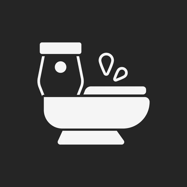 Toilettensitz-Symbol — Stockvektor