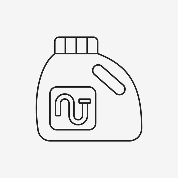 Mosoda mosó-és tisztítószerek sor ikon — Stock Vector