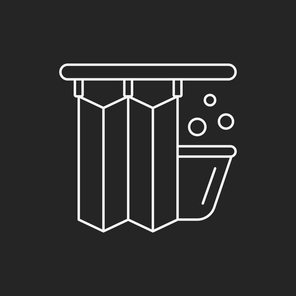 Shower Curtains line icon