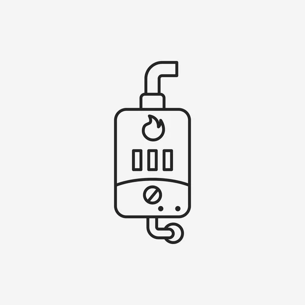 Water Heater line icon — Stock Vector
