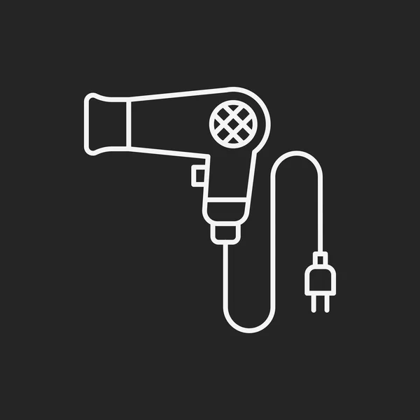 Hair dryer line icon — Stock Vector