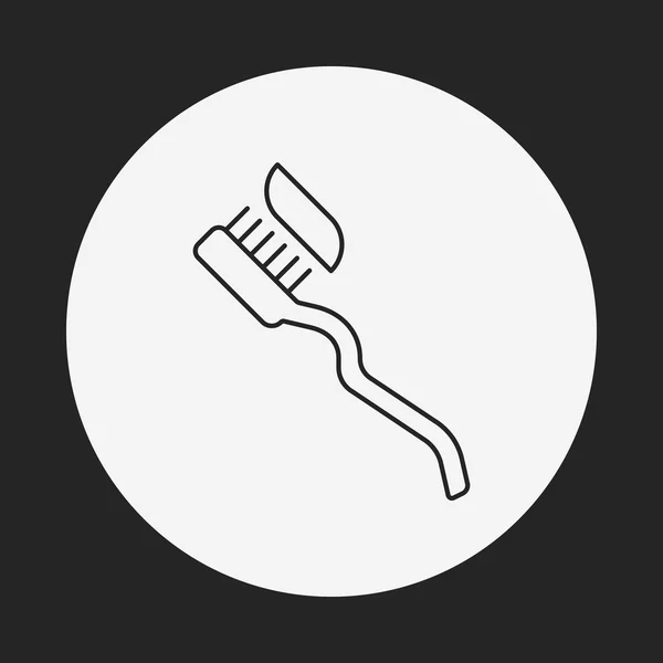Symbolbild der Zahnbürste — Stockvektor