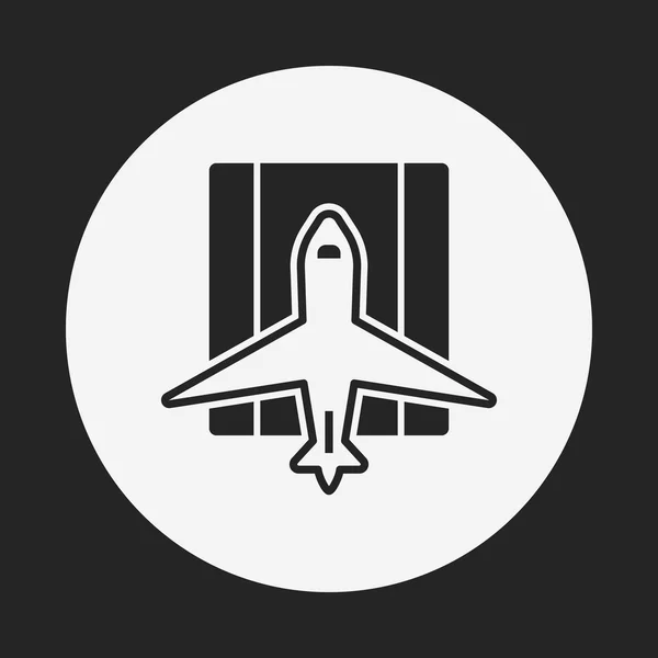 Ícone do avião — Vetor de Stock