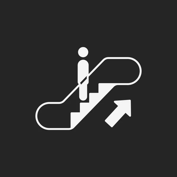 Escalator icon — Stock Vector