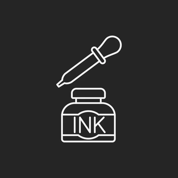 Ink line icon — Stock Vector