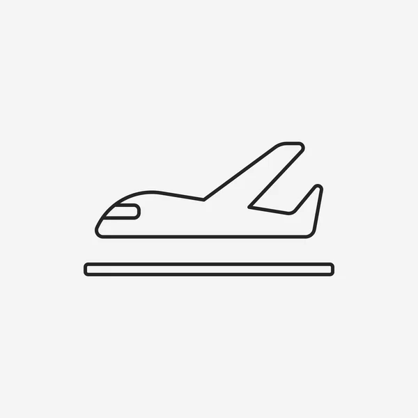 Icono de línea de avión — Archivo Imágenes Vectoriales