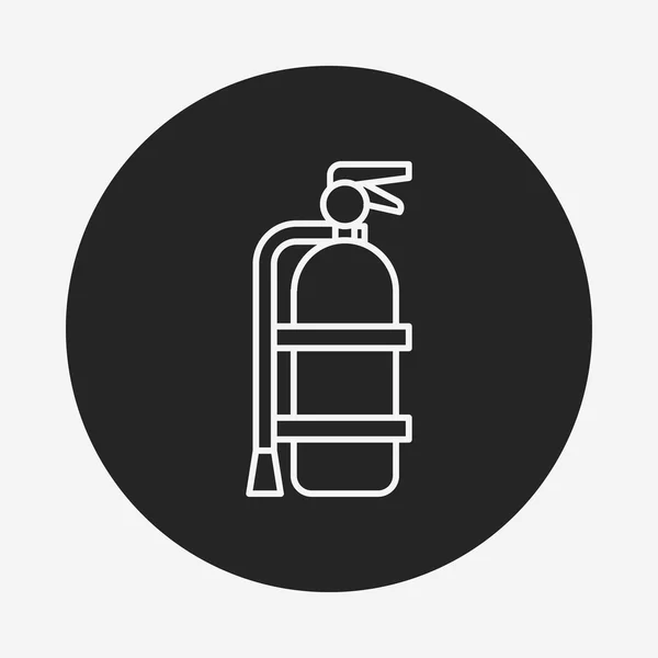 A tűzoltó készülék vonalának ikonja — Stock Vector