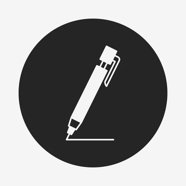 Stylo crayon icône — Image vectorielle