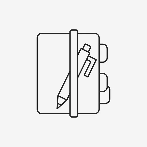 Note line icon — Stock Vector