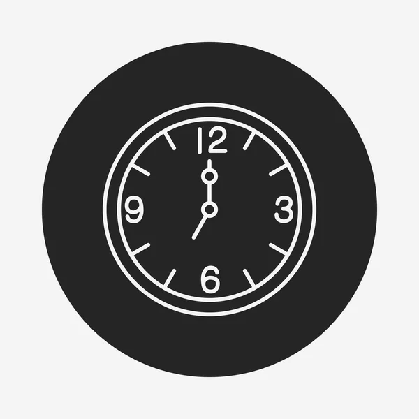 Icono de línea de reloj — Archivo Imágenes Vectoriales