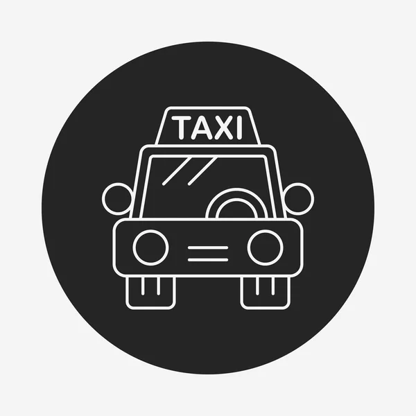 出租车线图标 — 图库矢量图片