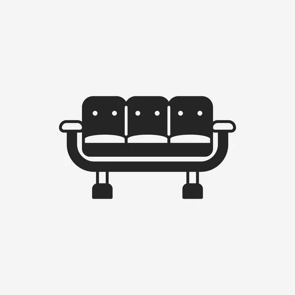 Airport seat icon — Stock Vector