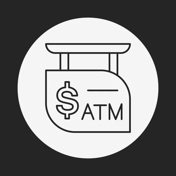 ATM jel sor ikon — Stock Vector
