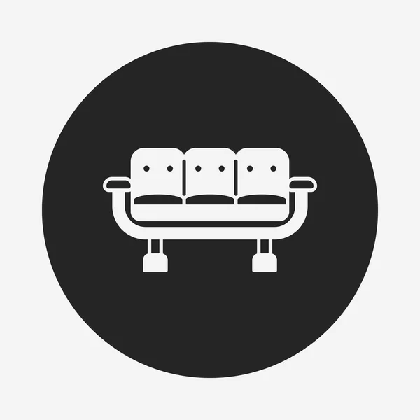 Icono del asiento del aeropuerto — Vector de stock