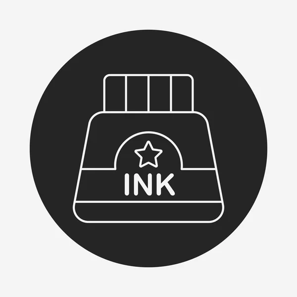 Ink line icon — Stock Vector