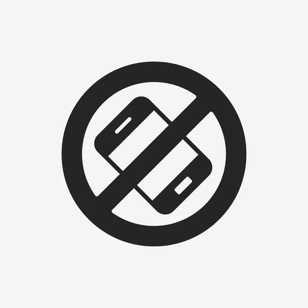 Kein Handy-Symbol — Stockvektor