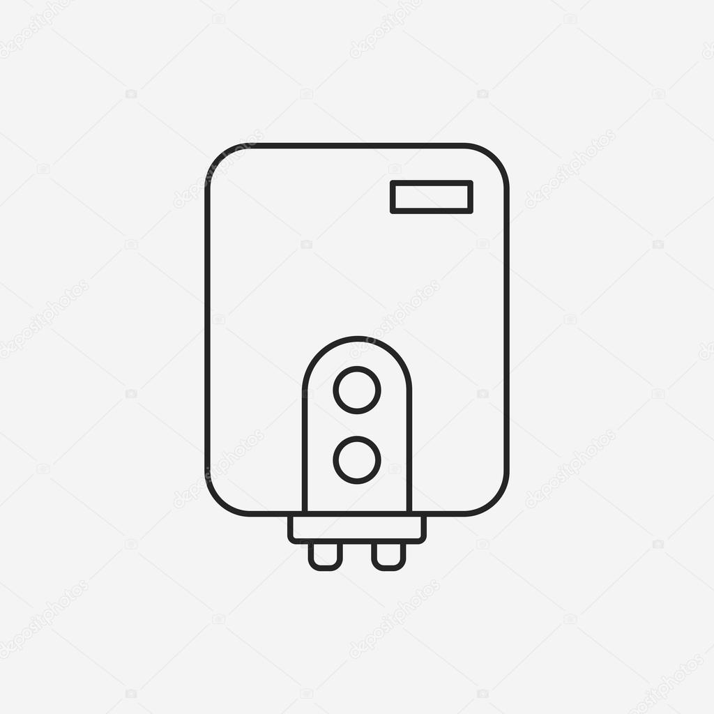 Water Heater line icon