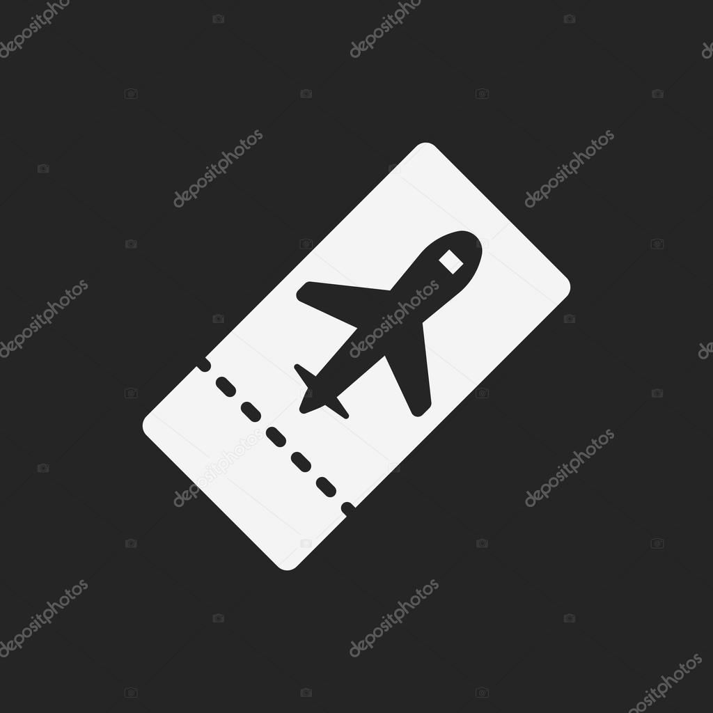 airplane ticket icon