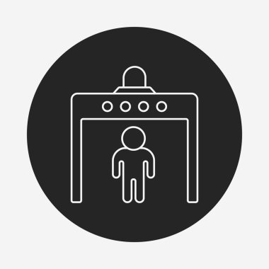 güvenlik kapısı satırı simgesi 