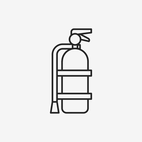 Icono de línea extintor de incendios — Archivo Imágenes Vectoriales
