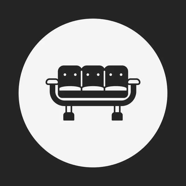 Icono del asiento del aeropuerto — Vector de stock