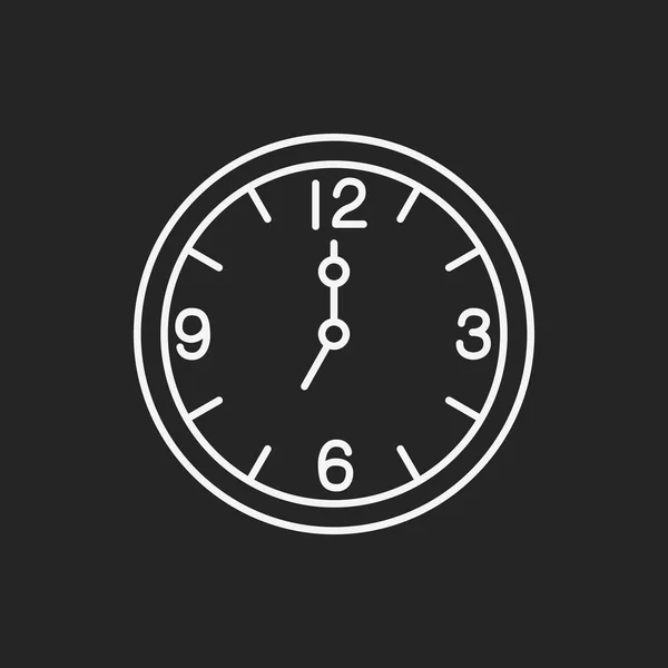 Ícone de linha do relógio — Vetor de Stock