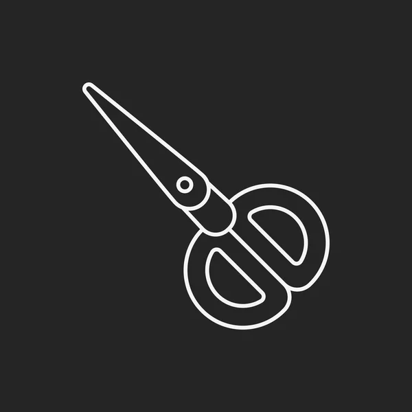 Scissors line icon — Stock Vector