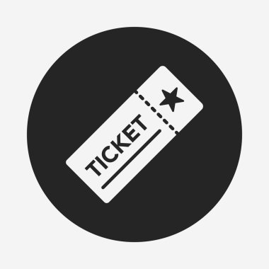 ticket icon clipart