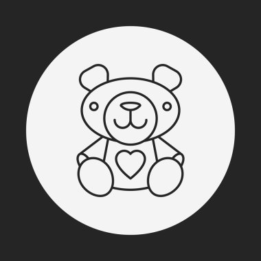 ayı bebek satırı simgesi