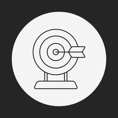 Okçuluk hedef satırı simgesi