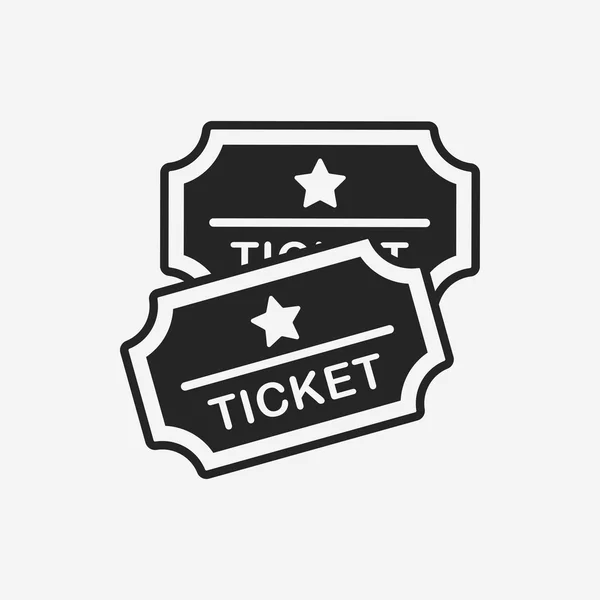 Ticket-Ikone — Stockvektor