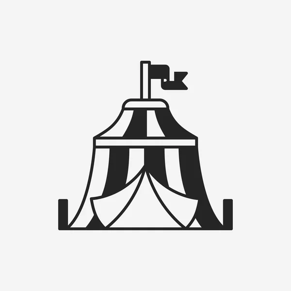 Circus tent icon — Stock Vector