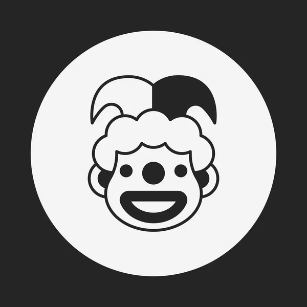 Icono de payaso — Vector de stock