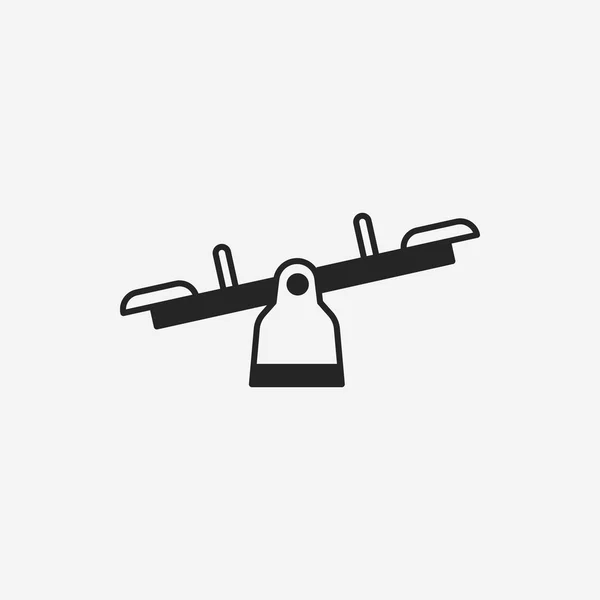 Playground seesaw icon — Stock Vector