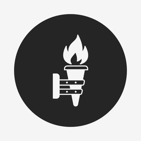 Torch icon — Stock Vector