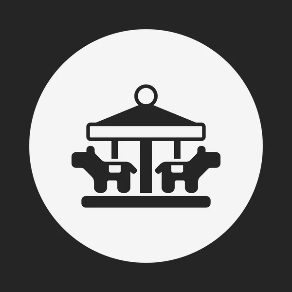 Merry-go-round pictogram — Stockvector