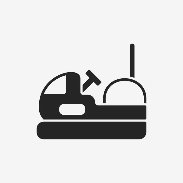 Amusement park botsauto's pictogram — Stockvector