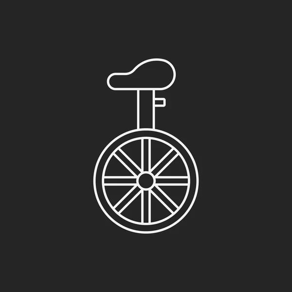 Ikone der Einradlinie — Stockvektor