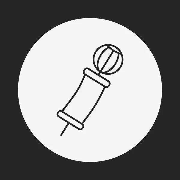 Balloon line icon — Stock Vector