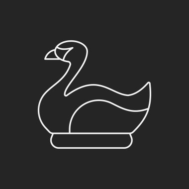 Eğlence Parkı kuğu tekne satırı simgesi