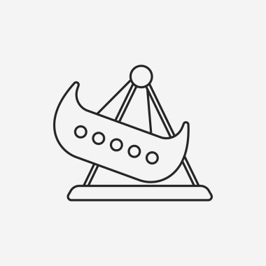 Eğlence Parkı korsan gemi satırı simgesi