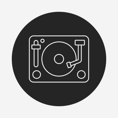 DJ disk satırı simgesi