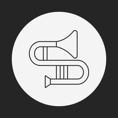 trompet satırı simgesi